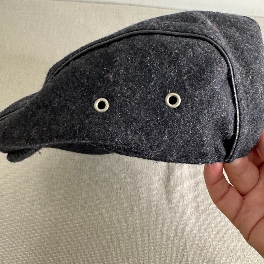 Perry‎ Ellis Wool Newsboy Hat Charcoal L/XL New